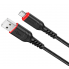 Кабель microUSB чёрный 1 м Hoco X59